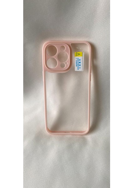 iPhone 14 Pro ile Uyumlu Köşeleri Renkli Şeffaf Kamera Çerçeve Korumalı Ice Silikon Telefon Kılıfı,esnek Ince Geliştirilmiş Dayanıklı Darbe Karşıtı Koruyucu Yeni Nesil Tasarım(Bej Rengi)