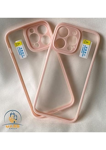 iPhone 14 Pro ile Uyumlu Köşeleri Renkli Şeffaf Kamera Çerçeve Korumalı Ice Silikon Telefon Kılıfı,esnek Ince Geliştirilmiş Dayanıklı Darbe Karşıtı Koruyucu Yeni Nesil Tasarım(Bej Rengi)