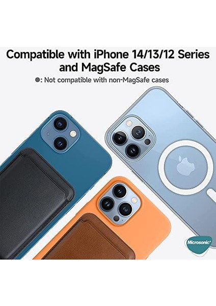 Kılıf Apple iPhone 15 Plus Için Leather Wallet Magsafe Siyah [iphone 15 Plus ile Uyumlu Kılıf - Siyah]