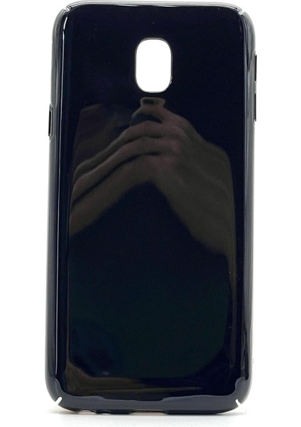 Galaxy J3 Pro Uyumlu Sert Rubber Silikon Kılıf (Siyah)