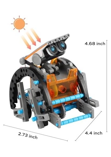 Robot Oyuncak 13-In-1 Eğitici Bilim Kiti Güneş Enerjisiyle Çalışan Kendin Yap Robot Bilim Kiti, Eğitici Bilim Kiti Oyuncağı, 8-12 Yaş Aralığı Için Bilim Kiti