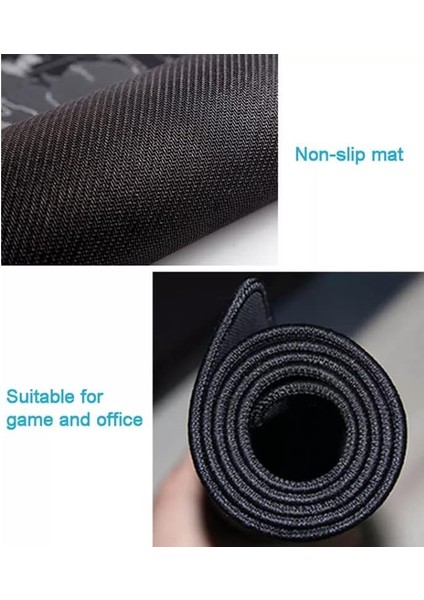 90X40 Büyük Boy Xxl Dünya Desenli Mouse Pad Kauçuk Alt Taban, Yumuşak Kumaş Oyuncu Mousepad, Bilgisayar ve Dizüstü Bilgisayar Uyumlu 90 40 Mouse Pad
