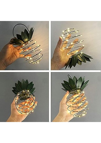 Solar Güneş Enerjili, 30 LED Ananas Bahçe Lambası, IP66 Su Geçirmez, Bahçe, Teras, Veranda, Yol, Ev, Balkon, Çit Aydınlatması, Asılabilir Peri LED Solar Bahçe Aydınlatması