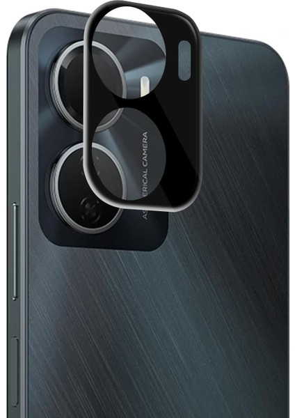Vivo Y16 Kamera Lens Koruma Camı V2 Siyah