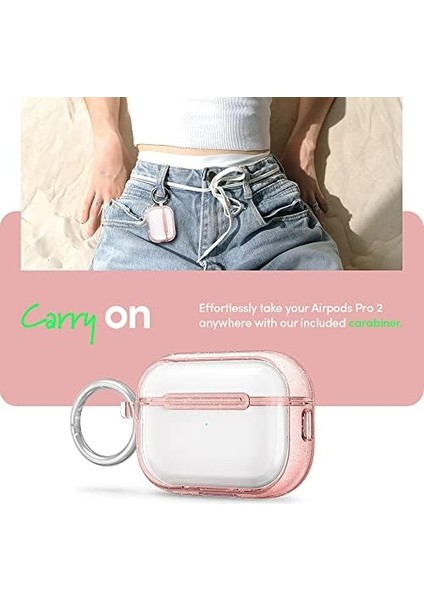 Ciel By Cyrıll Airpods Pro (2. Nesil) Kılıf Shine Rose Glitter - ACS05333