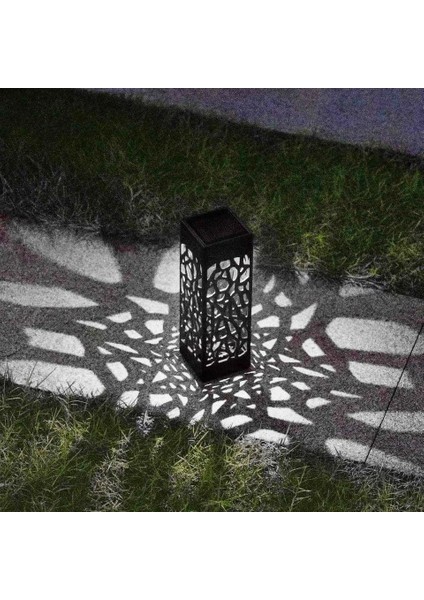 Güneş Enerjili Bahçe Aydınlatması, Beyaz Led, 4'lü Set, Yürüyüş Yolu, Teras, Çim, Havuz, Yol Için, Beyaz LED