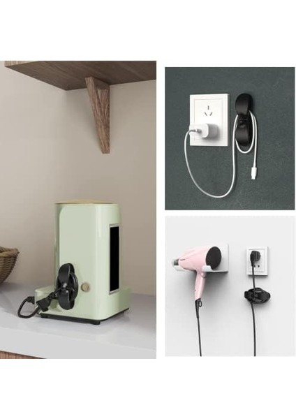 Kablo Düzenleyici Çok Amaçlı Organizer Airfryer Kablo Sarma Aparatı Yapışkanlı Kablo Sabitleyici (2 Adet)