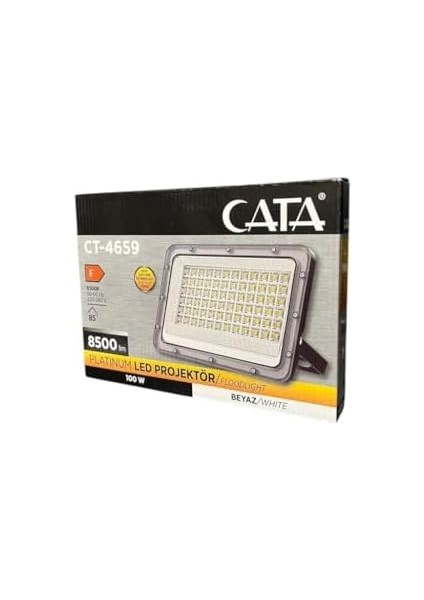 100 Watt LED Projektör 6500K Beyaz Işık IP65 8500LM Dış Mekan Su Geçirmez Aluminyum 220V LED Projektör