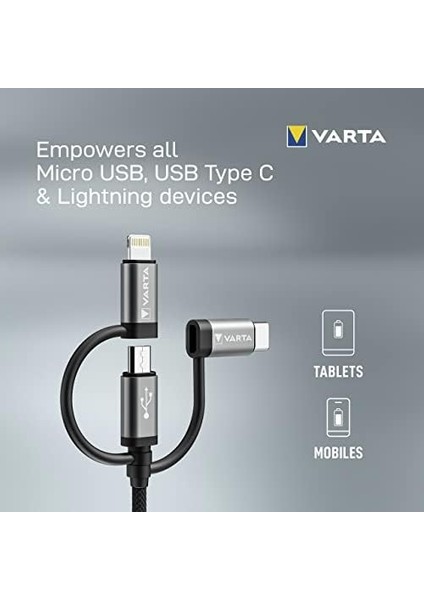 Kablo 3ın1 USB A -Lıght/m-Usb/t. C