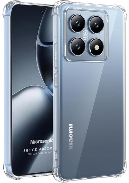 Xiaomi 14T Kılıf Shock Absorbing Şeffaf [14T ile Uyumlu Kılıf - Şeffaf]