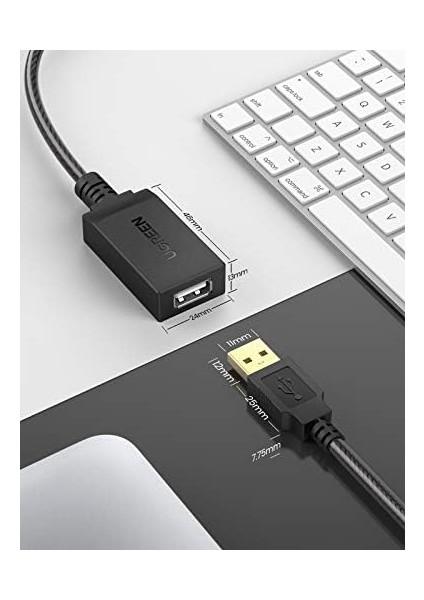 USB 2.0 Uzatma Kablosu ile Aktif Wi-Fi Amplifikatör, A-Soket Üzerine A-Priz Için Wi-Fi-Kart USB Bellek, Wifi-Alıcı, Yazıcı, Monitör, Kamera, Fare, Klavye, Vs., 10M