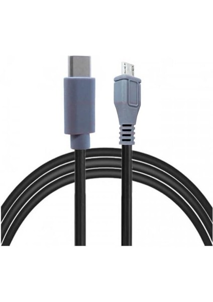 Type-C To Mikro USB Kablosu, USB Tip C - Mikro USB Otg Kablosu Erkek - Erkek Şarj Veri Iletimi, 1 Metre Kablo (ZR797-1M Kablo)