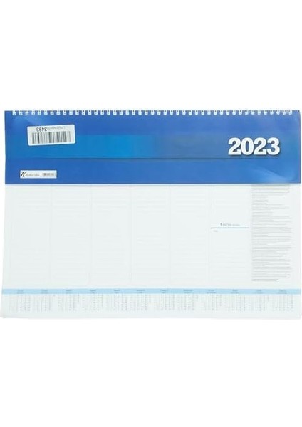 Color 2023 Aj-70 28 * 40 Haftalık Spiralli Masa Sümeni