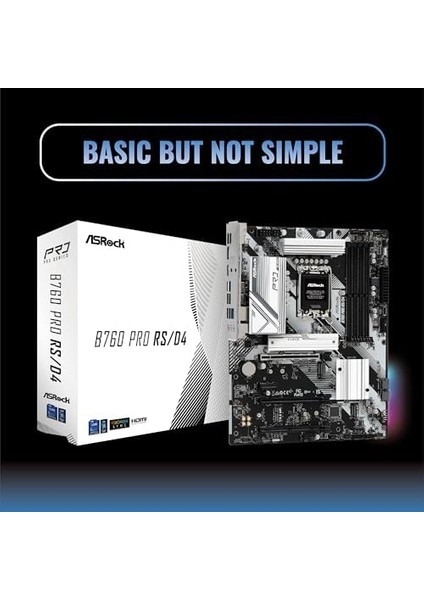 B760 Pro Rs/d4 Atx Anakart Intel LGA1700, Ddr4, 2x Hyper M.2 SSD