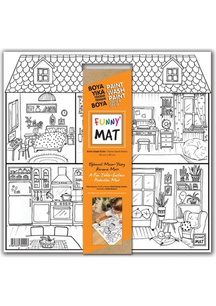 Çocuk Funny Mat White 40X40CM - Evim Güzel Evim