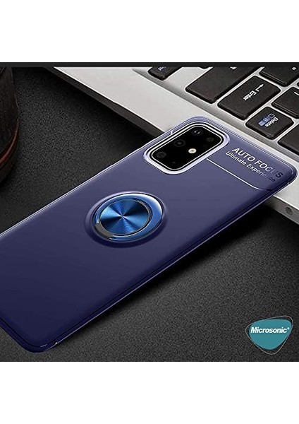 Samsung Galaxy S20 Plus Için Kılıf Kickstand Ring Holder Kırmızı [galaxy S20 Plus ile Uyumlu Kılıf - Kırmızı]