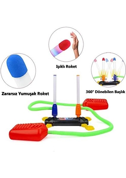 Oyuncak Uçan Roket Air Rocket Duello Tekli Set