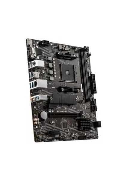 A520M Pro Am4 Ddr4 4600(OC) VGA DVI HDMI M.2 Usb3.2 Matx Anakart