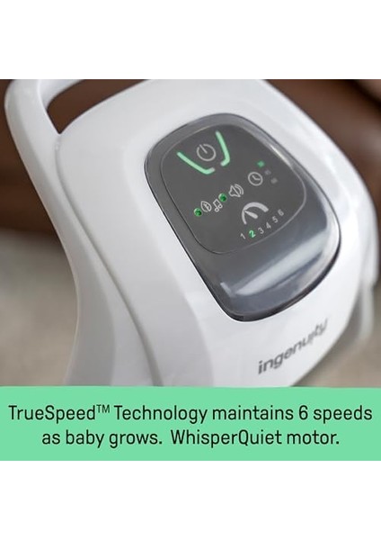 Simplecomfort Hafif Çok Yönlü Kompakt Bebek Salıncağı, 6 Hız, Doğa Sesleri ve Titreşimler - Everston, 0-9 Ay modelleri