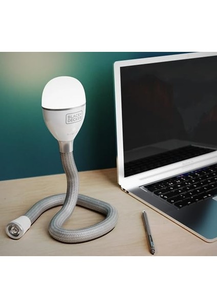 Snake Light 2 Ayar Kademeli Esnek ve Şarj Edilebilir Lamba, Yılan Işık