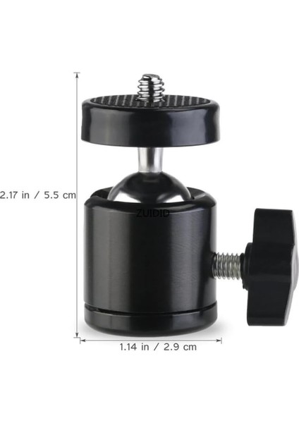 Telefon Tutucu Başlık, Tripod Başlığı, 360 Dönebilen Metal Tripod Mafsalı, Cep Telefon Tutucu, Iphone, Samsung, Huawei, Uyumlu, Evrensel Tüm Telefonlara Uyumlu Kit