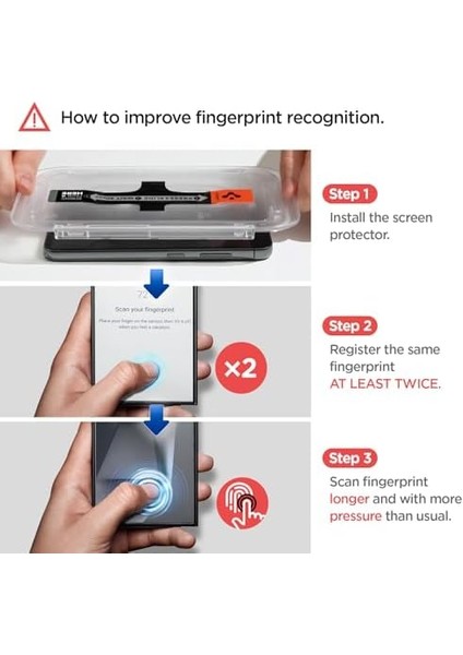 Galaxy S24 Ultra Privacy Hayalet Cam Ekran Koruyucu Glas.tr Ez Fit (2 Adet) - AGL07625