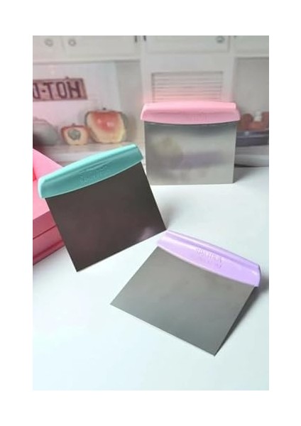 Home Plastik Saplı Çelik Hamur Kesici,metal Hamur Dilimleyici (2)