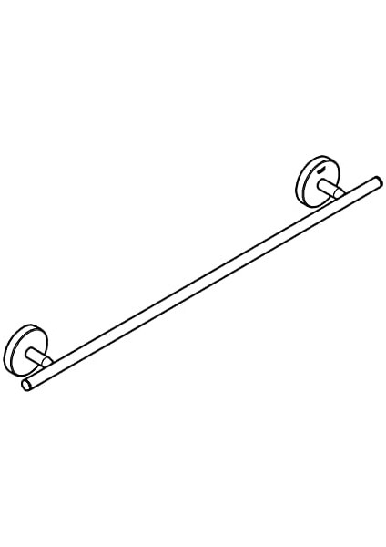 Start Cosmopolitan Quickfix Uzun Havluluk, 522 Mm, Duş/banyo Aksesuarları, Krom, 41166000