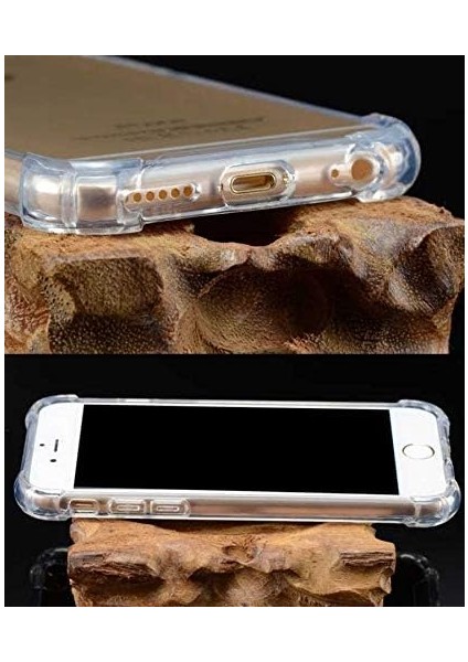 iPhone 7/8/se 2020/SE 2022 Uyumlu Darbe Önleyici Sararmaya Dayanıklı Airbag Korumalı Ultra Slim Tpu Şeffaf Silikon Kılıf (Şeffaf, iPhone 7/8/se 2020/SE 2022)