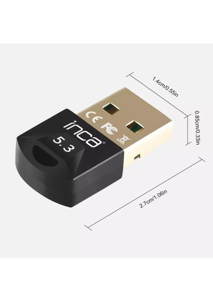 IBT-503T Mını USB Dongle Bluetooth 5.3 Adaptör