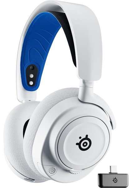 Arctis Nova 7p Kablosuz Çok Platformlu Oyuncu Kulaklığı - Neodimyum Sürücüler - Çift Kablosuz Bağlantı - 38 Saat Batarya - Clearcast Gen2 Mikrofon - Pc, Ps5, Switch, Mobil Uyumlu, Beyaz