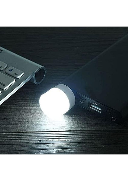 USB LED Küçük Beyaz Işık - Beyaz Işıklı USB Küçük LED Lamba, Koridor, Tuvalet, Oturma Odası, Çocuk Odası Için Rehber Gece Aydınlatma