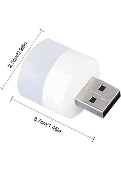 USB LED Küçük Beyaz Işık - Beyaz Işıklı USB Küçük LED Lamba, Koridor, Tuvalet, Oturma Odası, Çocuk Odası Için Rehber Gece Aydınlatma