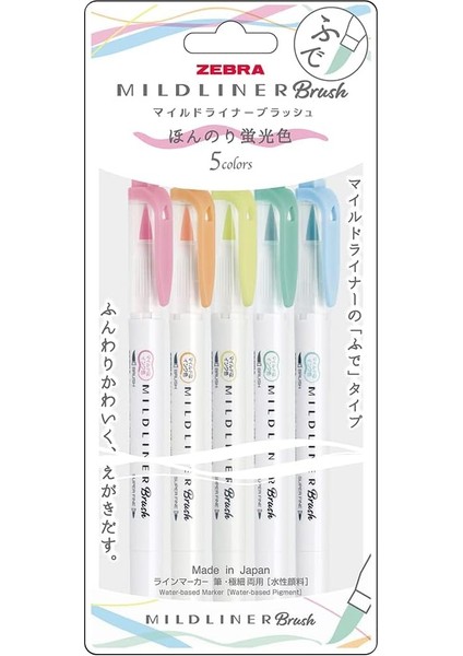 Mıldlıner Brush Pen 5c-N Set