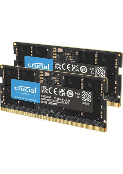 Ddr5 Ram 24GB Kit (2X12GB) 5600MHZ Sodımm, Dizüstü Bilgisayar/dizüstü Bilgisayar Için Bellek, Mini Pc, Yüksek Performanslı Ram (5200MHZ / 4800MHZ), CL46 - CT2K12G56C46S5