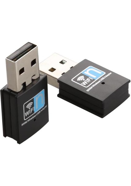 USB Wifi Adaptörü, Kablosuz Lan Ağ Kartı Adaptörü USB 2.0 Dongle Masa Üstü Dizüstü Bilgisayar Windows 10 8 7 Xp Mac Os Için (WINDOWS10 Için Tak ve Çalıştır)