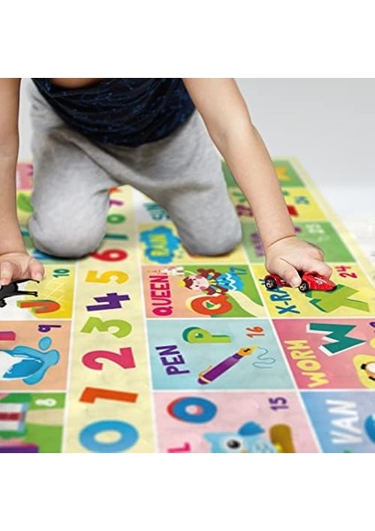 Kelime Öğretici Oyun Matı - Bebek Oyun Halısı