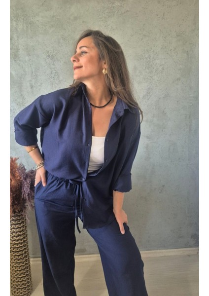 Keten Gömlek Pantolon Takım modelleri