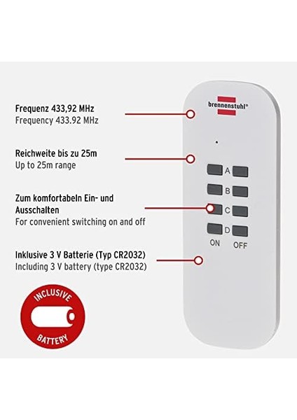 Comfort Line Uzaktan Kumandalı 3 Adet Tekli Priz