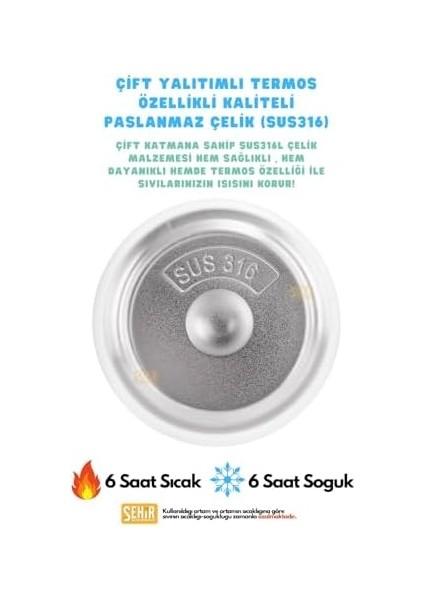 Diller 580ML Moda Deri Kılıflı Inci Süslü Pipetli Askılı Paslanmaz Çelik Termos Matara (Lacivert-Beyaz)