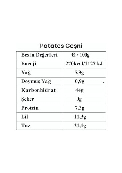 Patates Baharatı 100GR. (Cam Seramik Değirmeni)