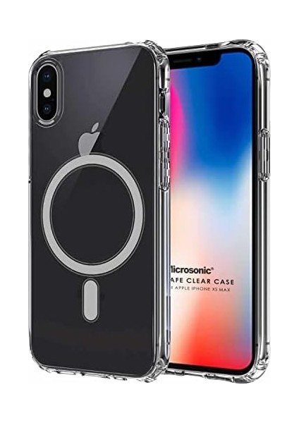 Apple iPhone Xs Max Için Kılıf Magsafe Clear Soft Şeffaf [iphone Xs Max ile Uyumlu Kılıf - Şeffaf]