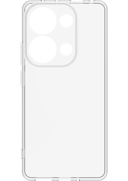 Redmi Note 13 Pro 4g Kılıf Kamera Korumalı Silikon Rubber Arka Kapak (Şeffaf)