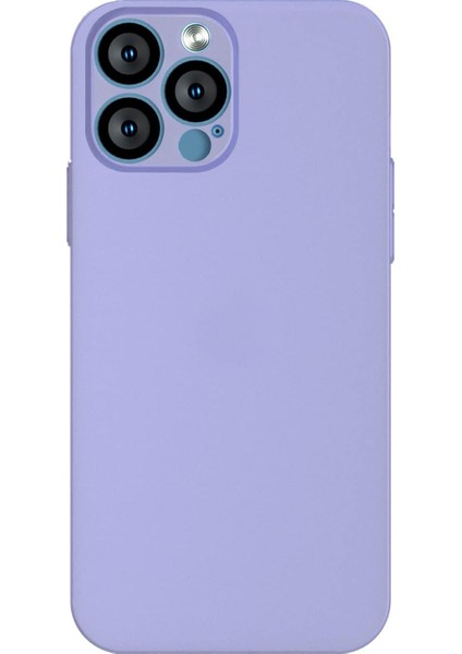 iPhone 12 Pro Uyumlu Basiccolors Ultra Ince Mat Tpu Kılıf (Şeffaf Lila)