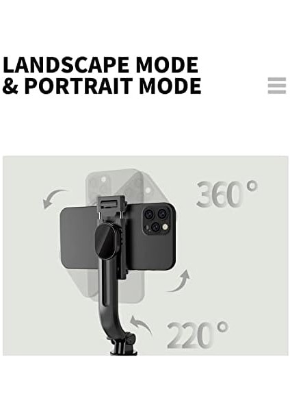 Selfie Çubuğu Uzaktan Kumandalı 116 cm Tripod Özçekim Alüminyum