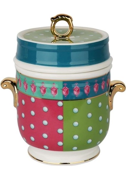 Art Estelle Bone Kulplu Kavanoz 16 cm