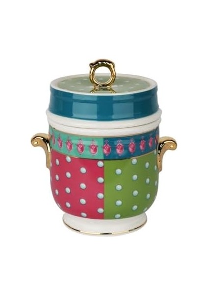 Art Estelle Bone Kulplu Kavanoz 16 cm
