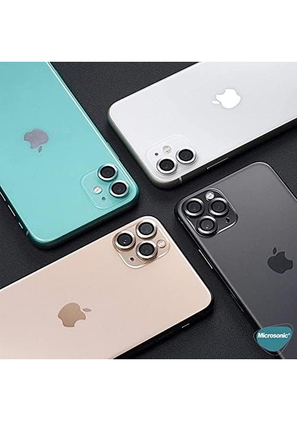 Apple iPhone 13 Pro Max Tekli Kamera Lens Koruma Camı Füme