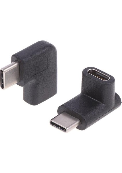C Dişi Erkek 90 Derece Dirsek 2in1 Çevirici Dönüştürücü Adaptör