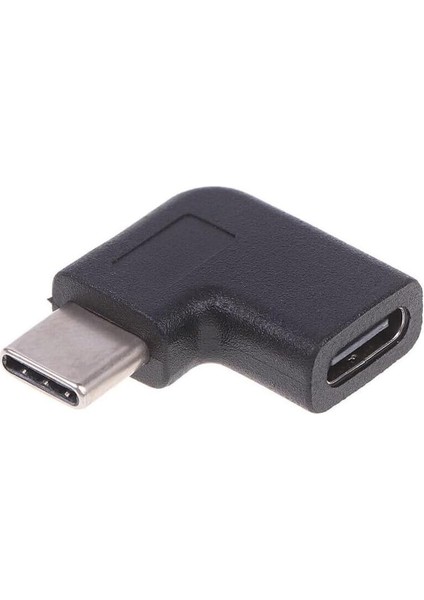 C Dişi Erkek 90 Derece Dirsek 2in1 Çevirici Dönüştürücü Adaptör